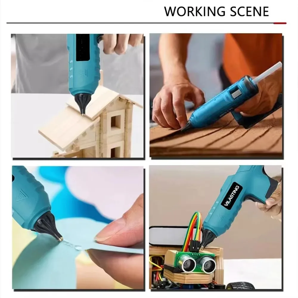 100W Cordless Hot Melt Glue Gu - Hot Melt Glue Gun Cordless review and price