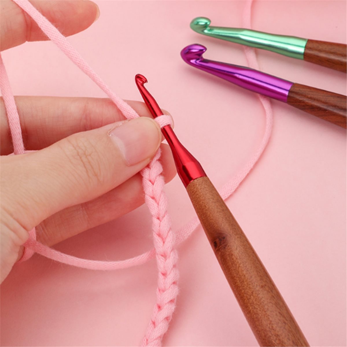 2026 New Crochet Hooks Set, Er - Wooden Crochet Hooks Ergonomic Handle review and price