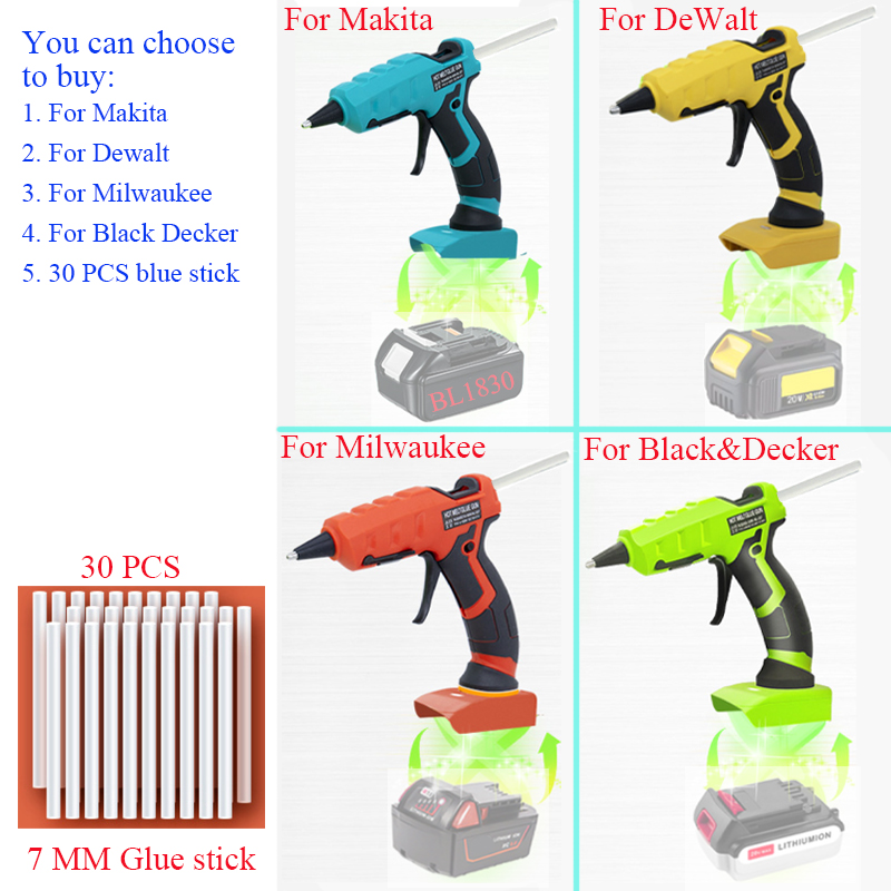 50W Cordless Hot Glue Gun For  - Hot Melt Glue Gun Cordless review and price
