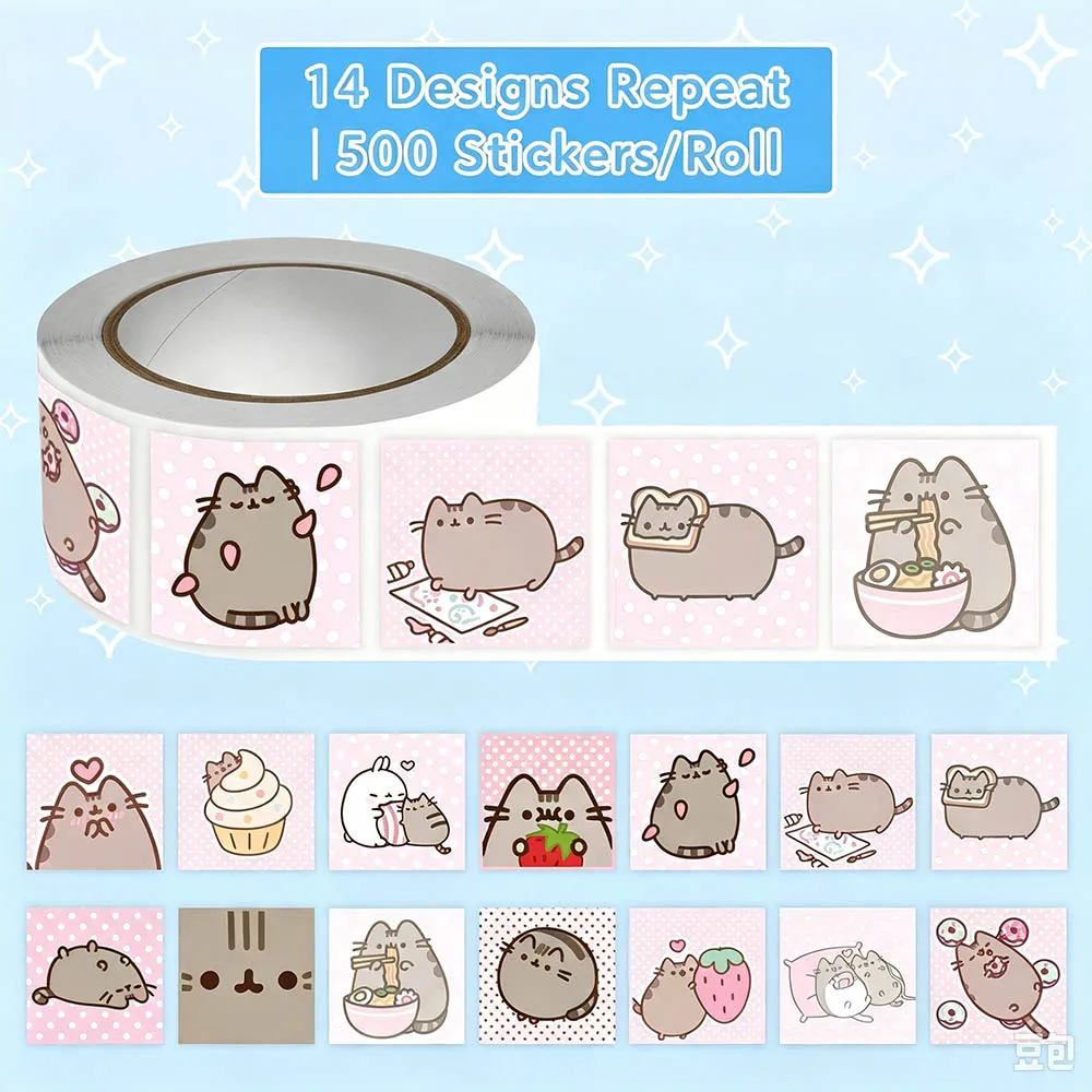 Hou 500pcs Pusheen Cartoon Cat - Scrapbooking review and price