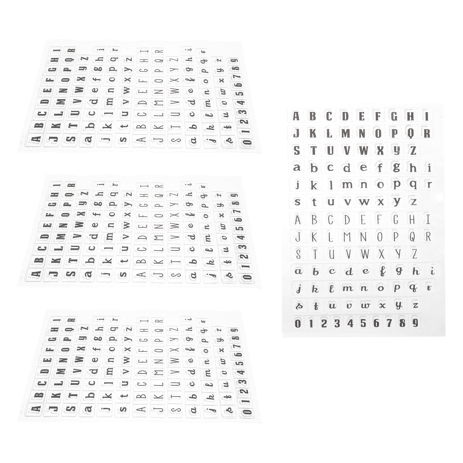 4Pcs Transparent Silicone Alph - Clear Silicone Stamps For Card Making review and price