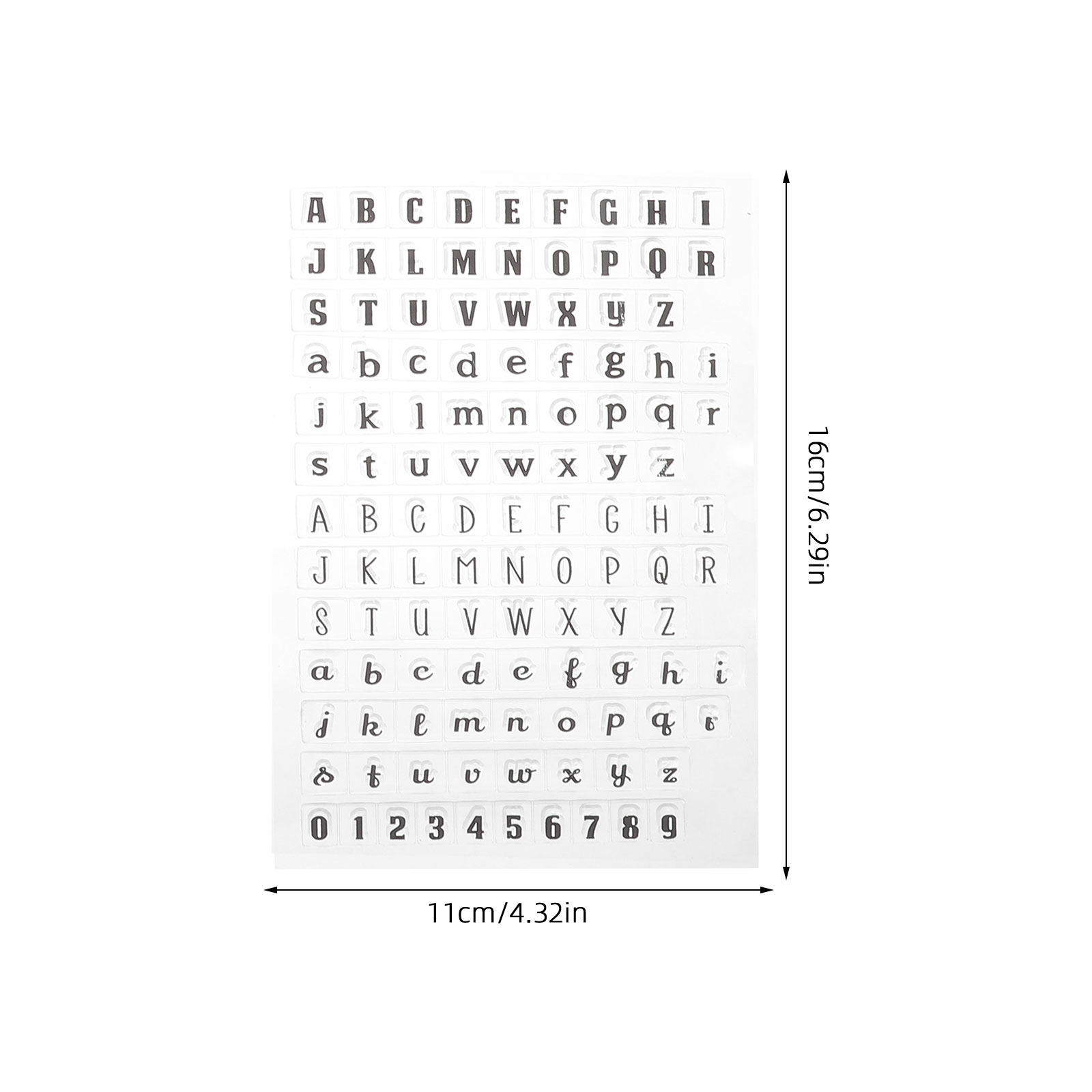 4Pcs Transparent Silicone Alph - Clear Silicone Stamps For Card Making review and price