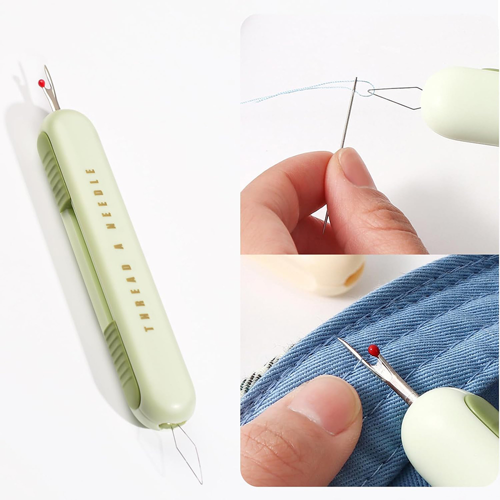 2 in 1 Needle Threader Seam Ri - Cotton Embroidery Thread Skeins review and price