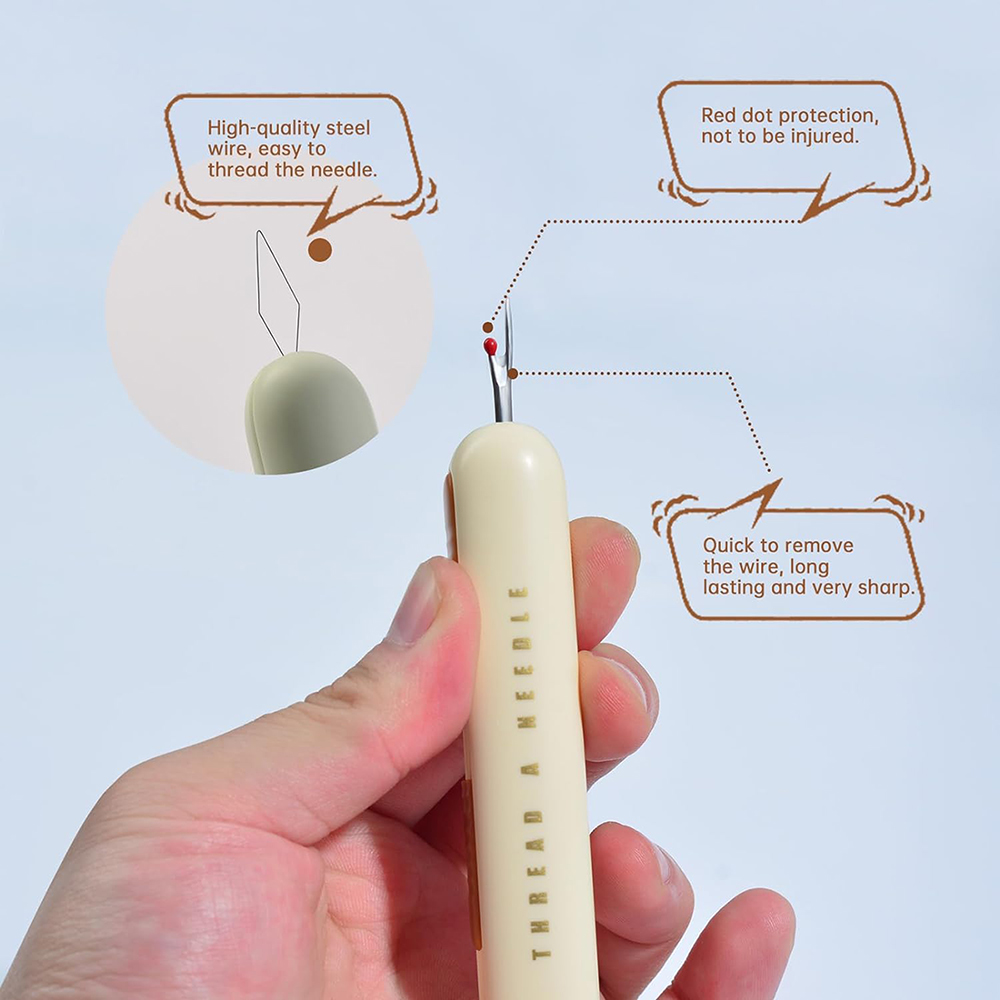 2 in 1 Needle Threader Seam Ri - Cotton Embroidery Thread Skeins review and price