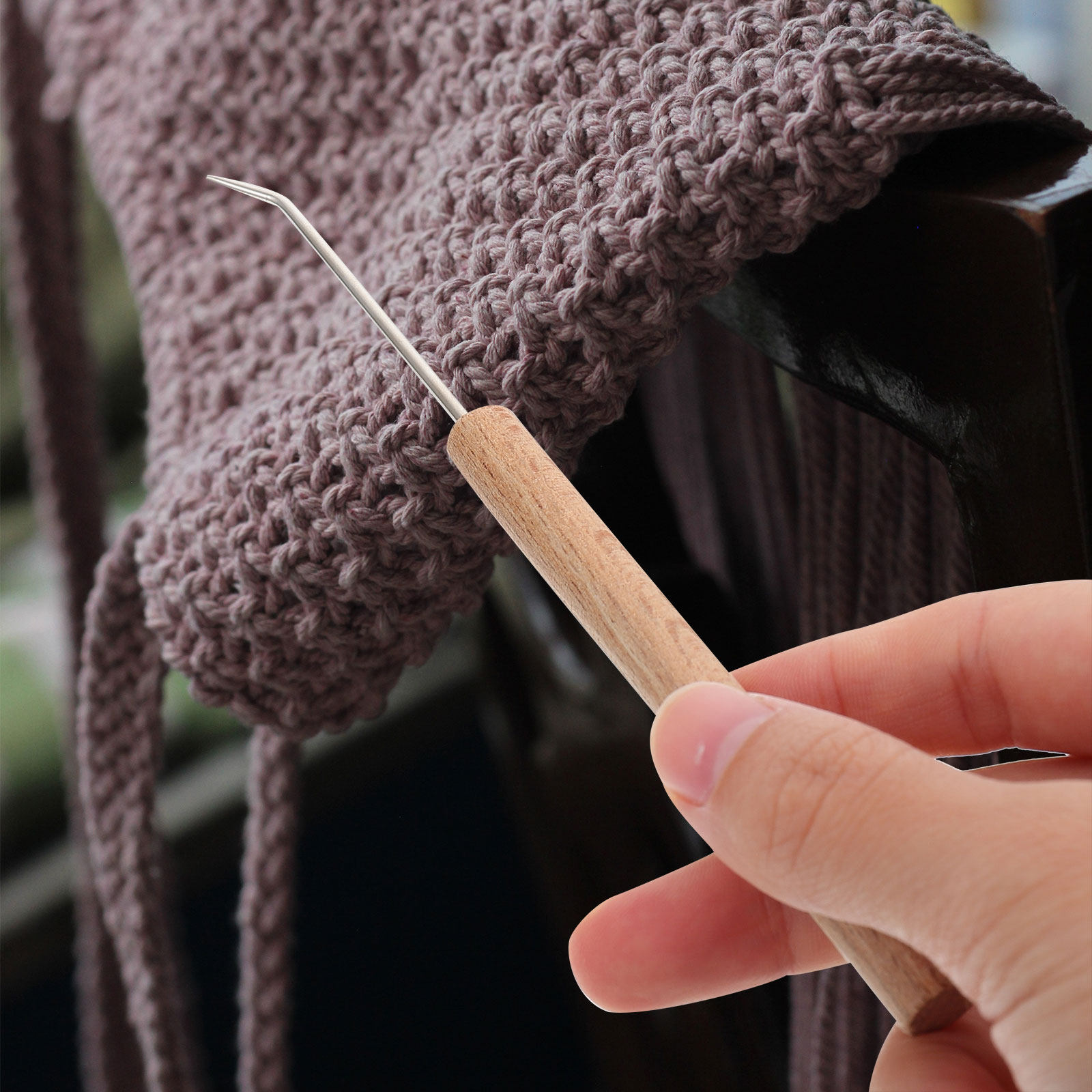 1Pcs Exquisite Ergonomic Croch - Wooden Crochet Hooks Ergonomic Handle review and price